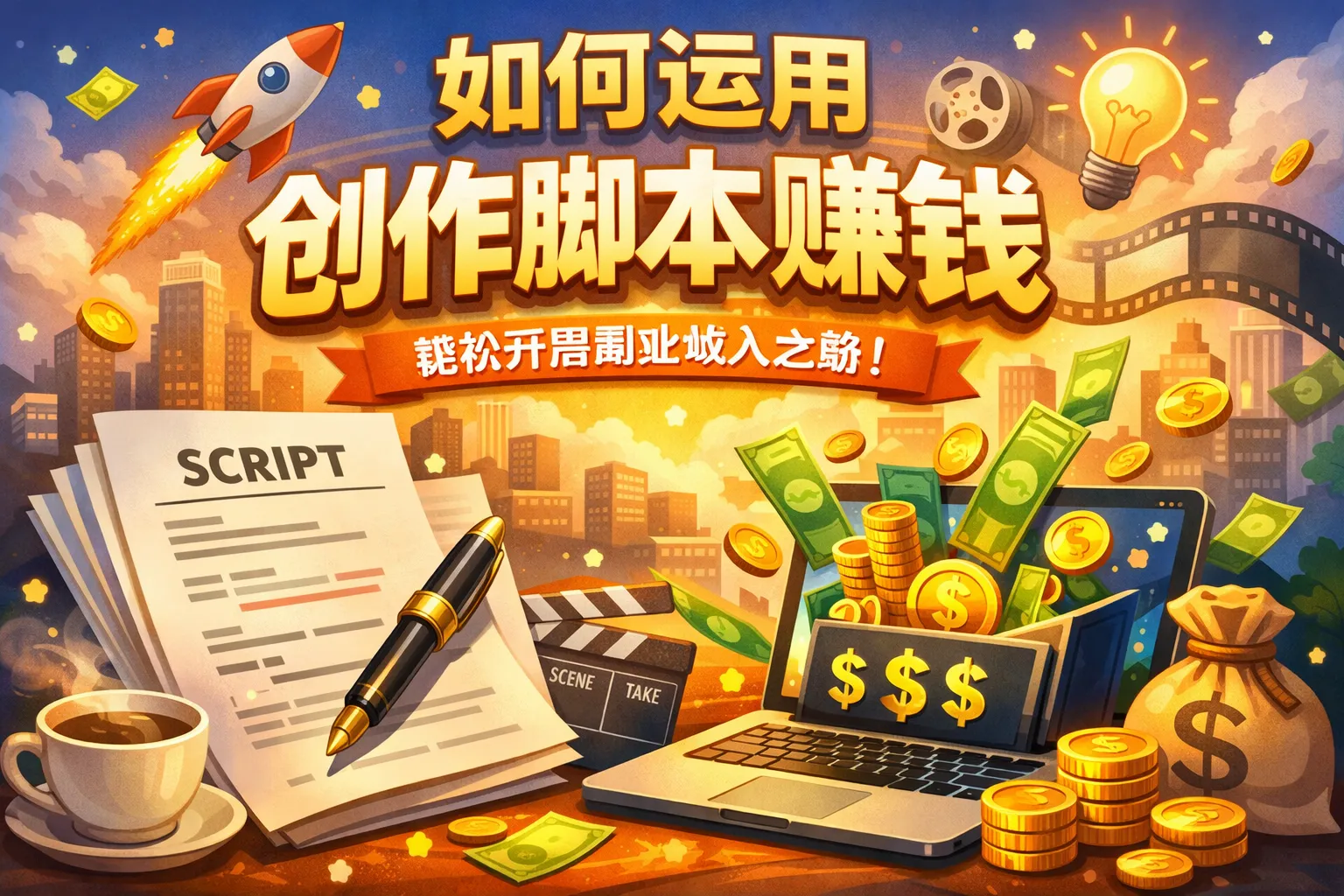 如何运用创作脚本赚钱