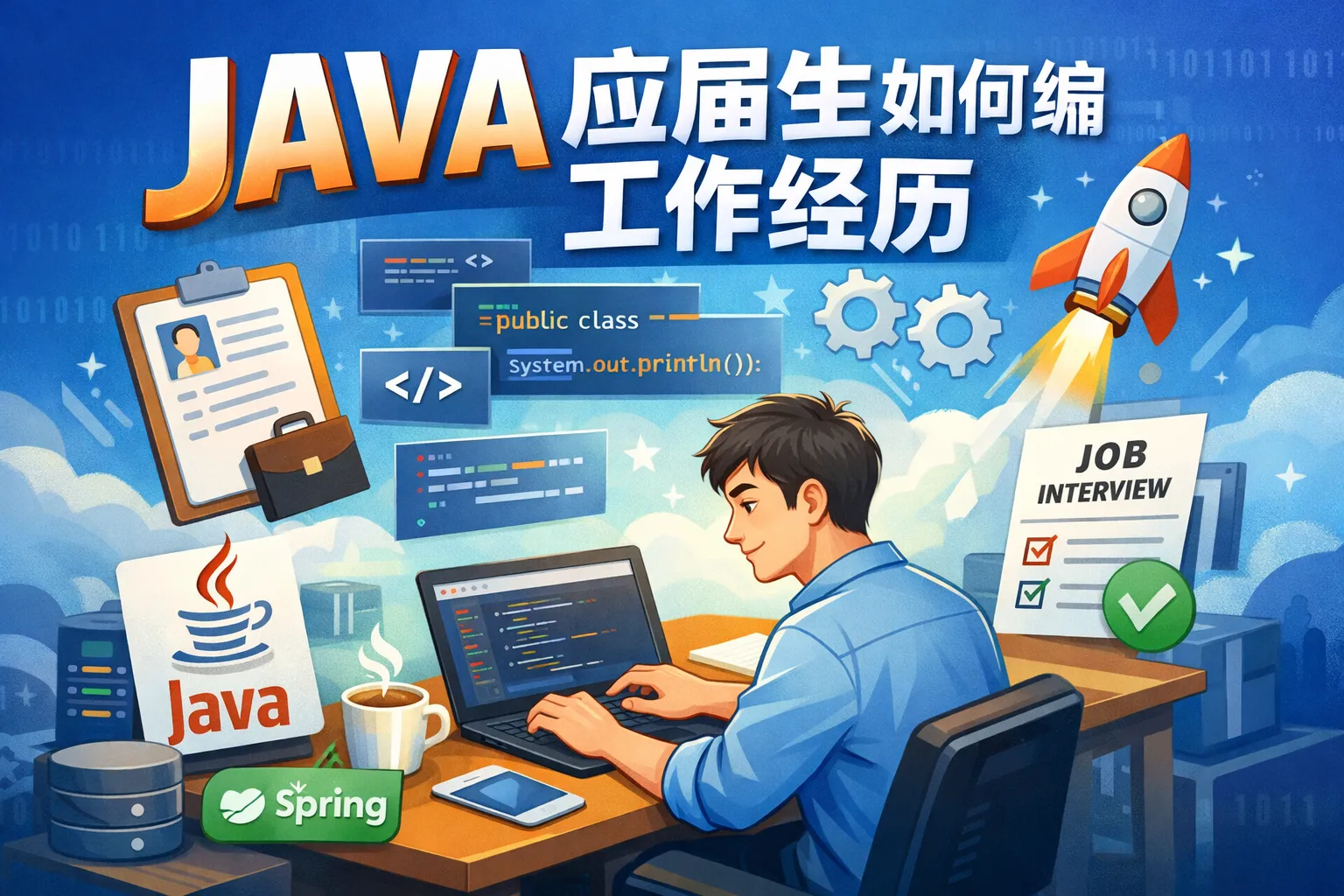 JAVA应届生如何编工作经历