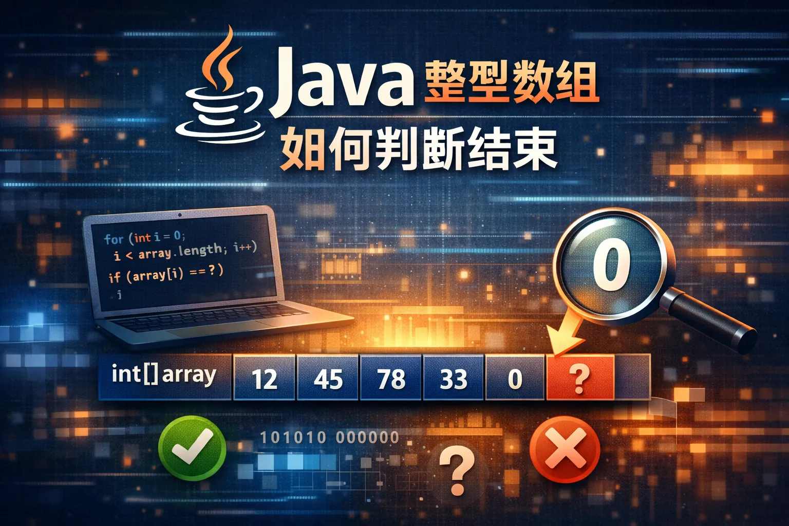 java整型数组如何判断结束