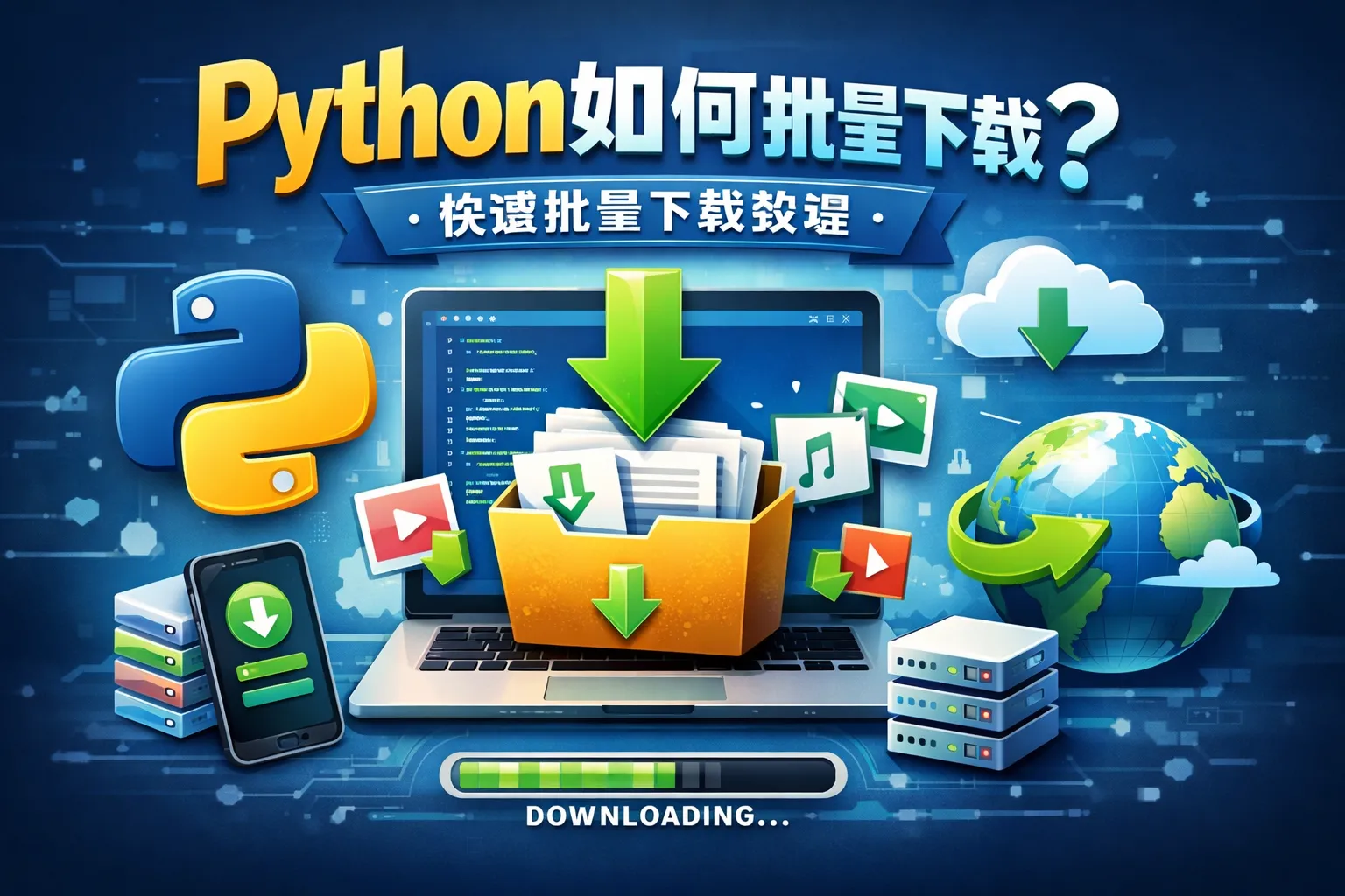 python如何下载批量下载