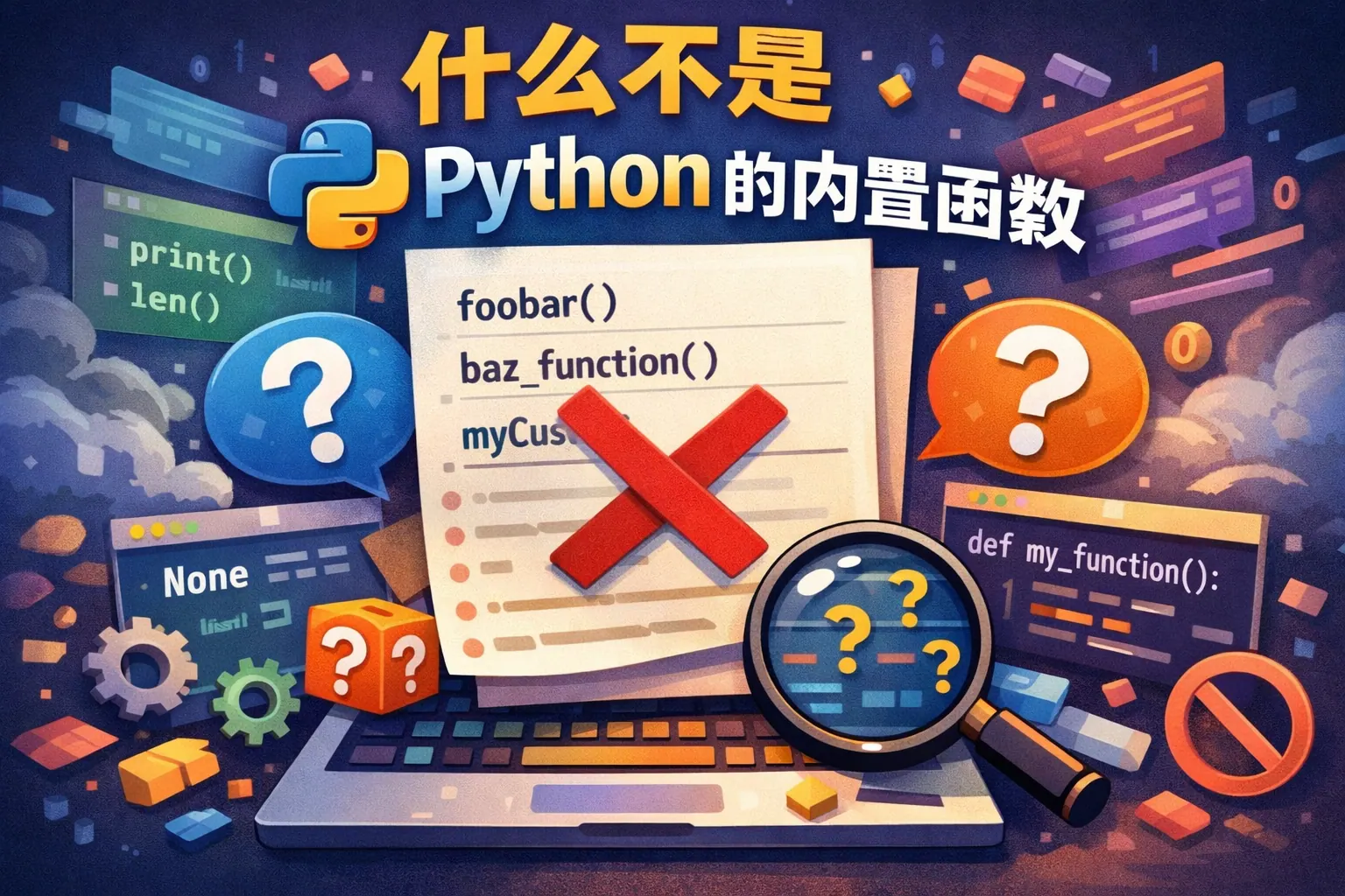 什么不是Python的内置函数