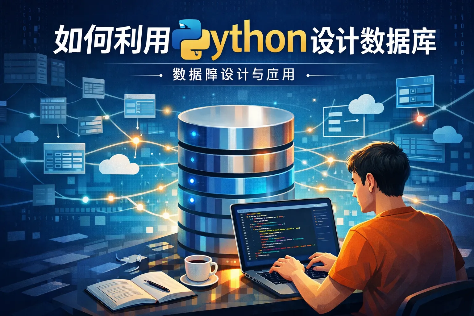 如何利用python设计数据库