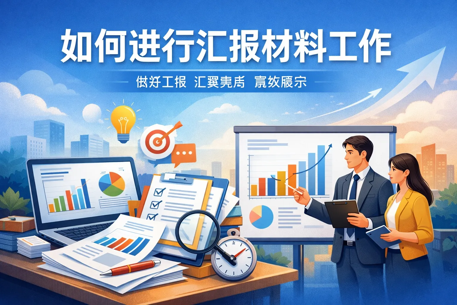 如何进行汇报材料工作