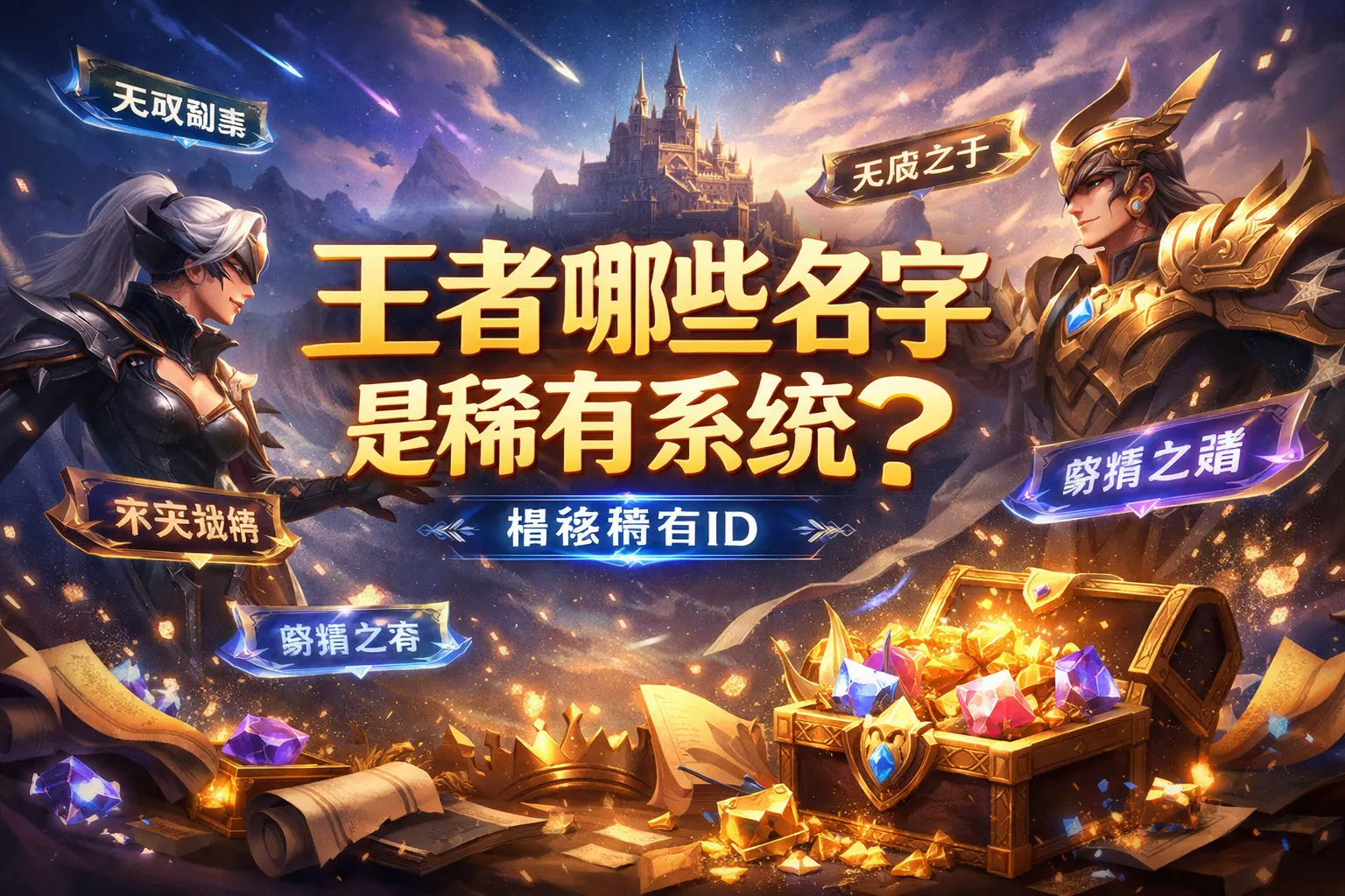 王者哪些名字是稀有系统