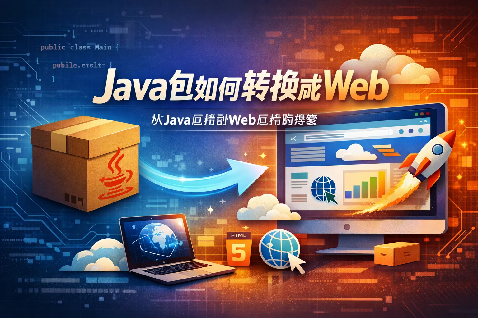 java包如何转换成web