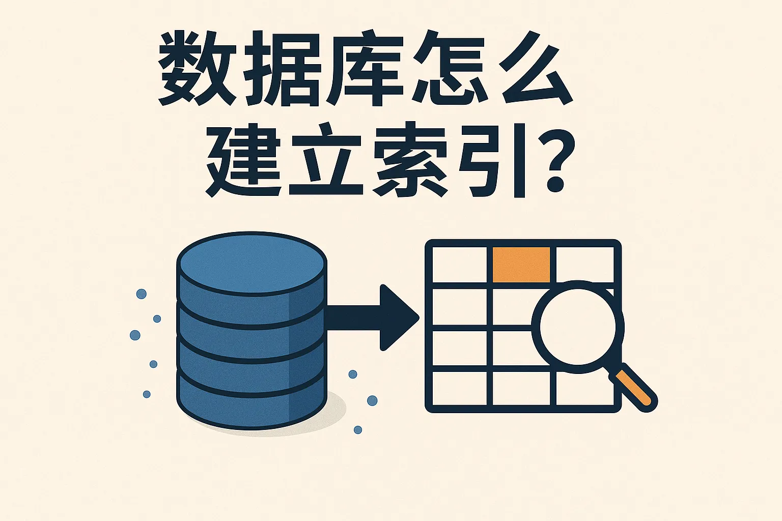数据库怎么建立索引