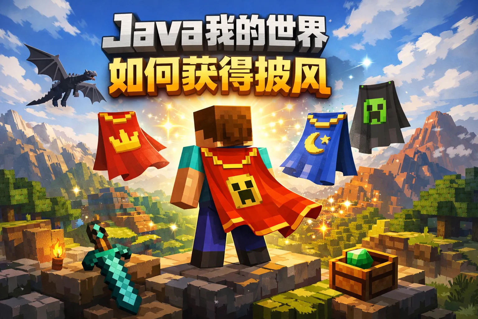 java我的世界如何获得披风