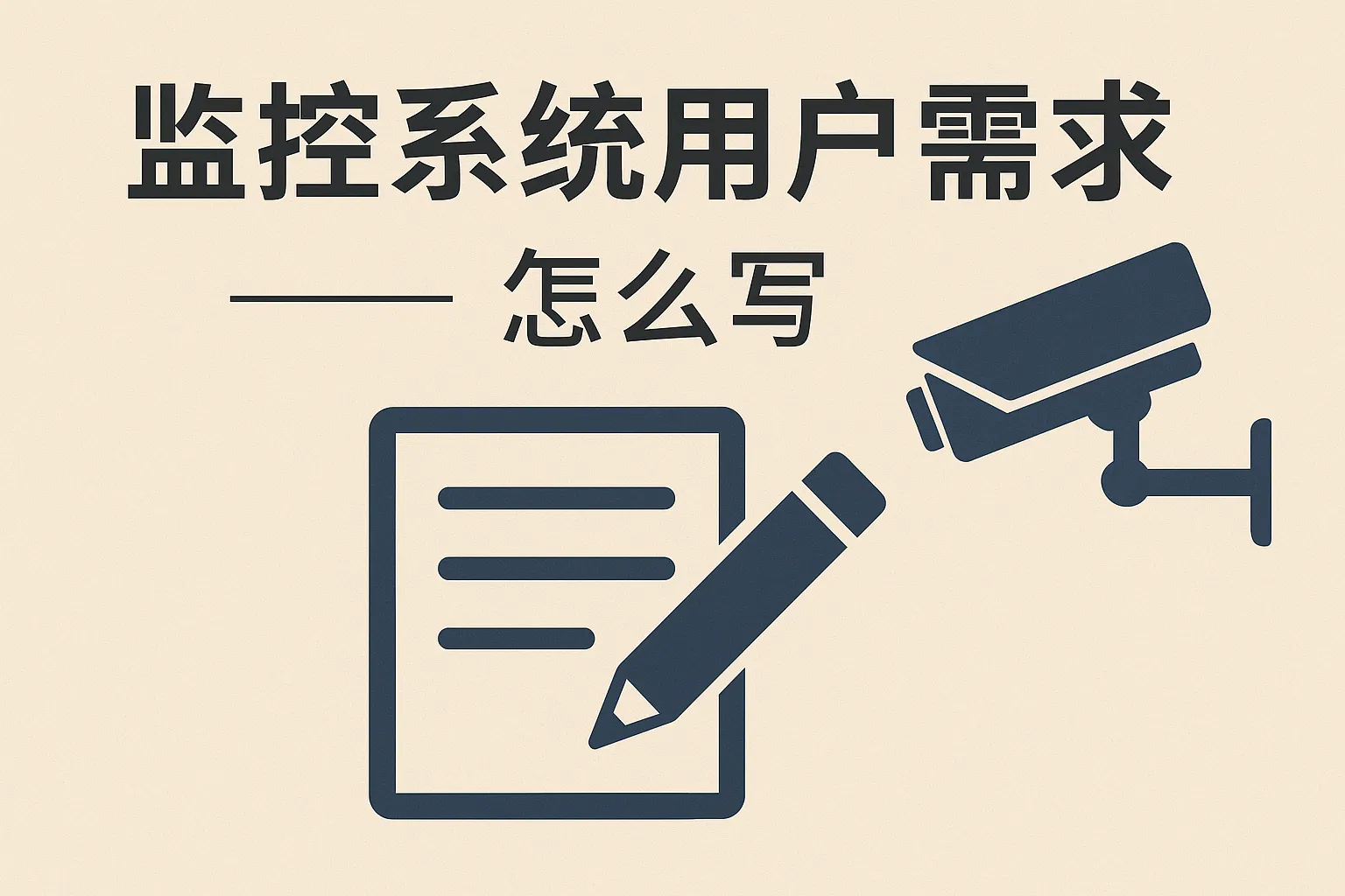 监控系统用户需求怎么写