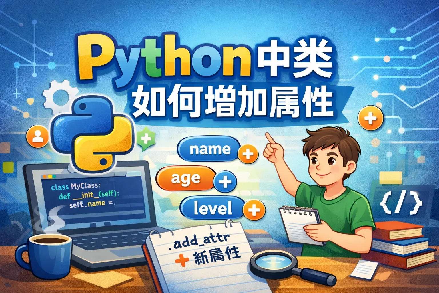 python中类如何增加属性