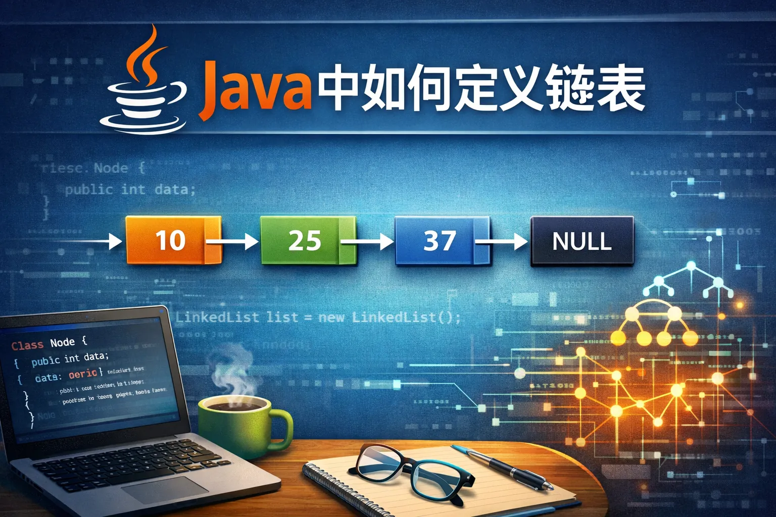 java中如何定义链表