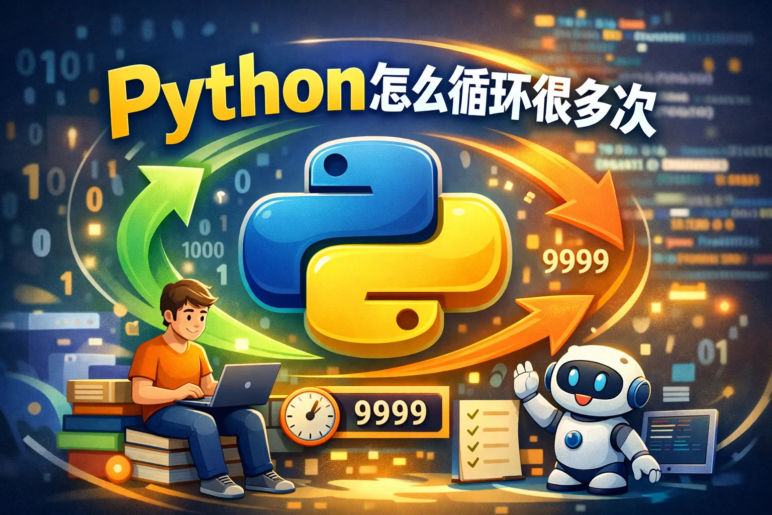 python怎么循环很多次
