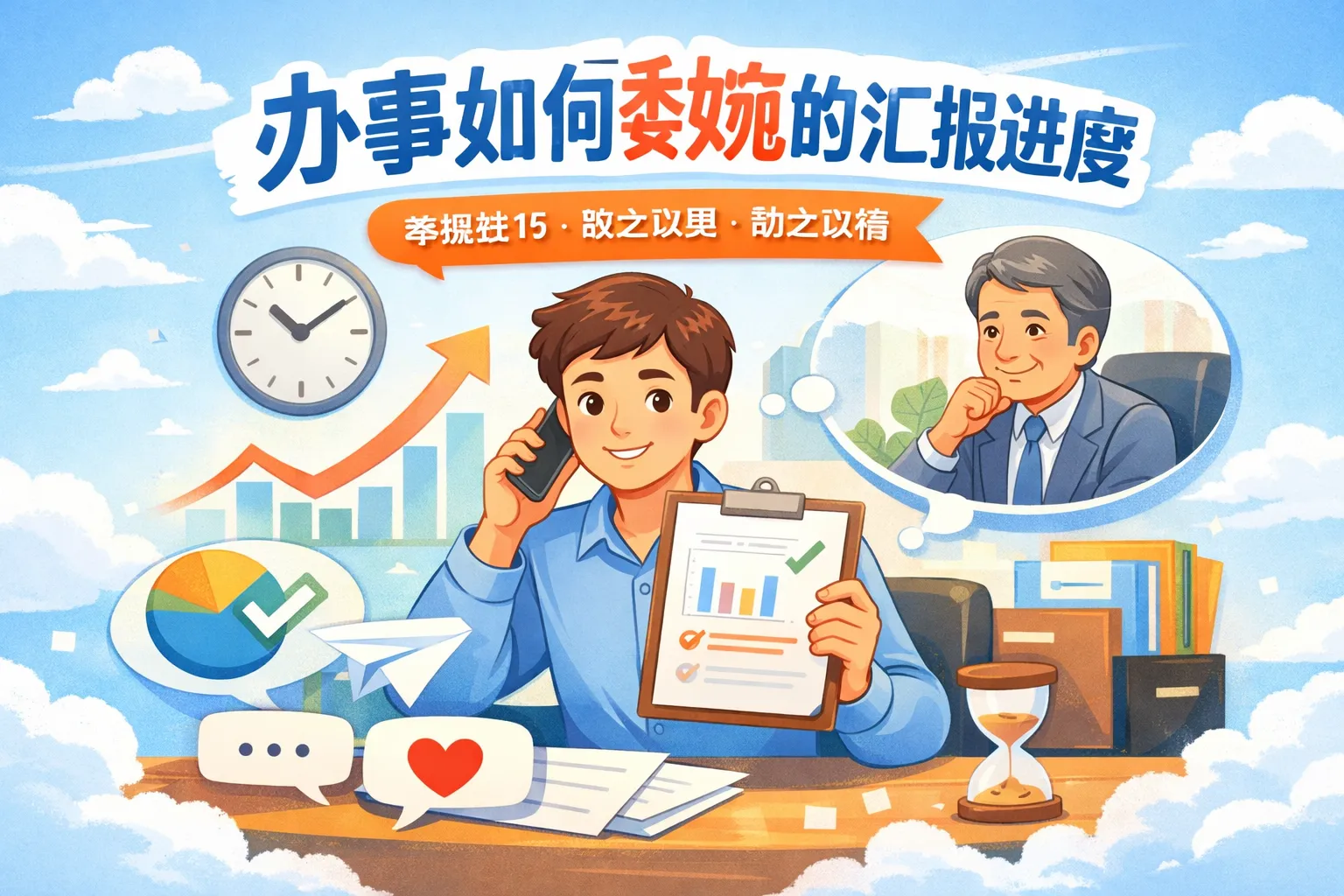 办事如何委婉的汇报进度