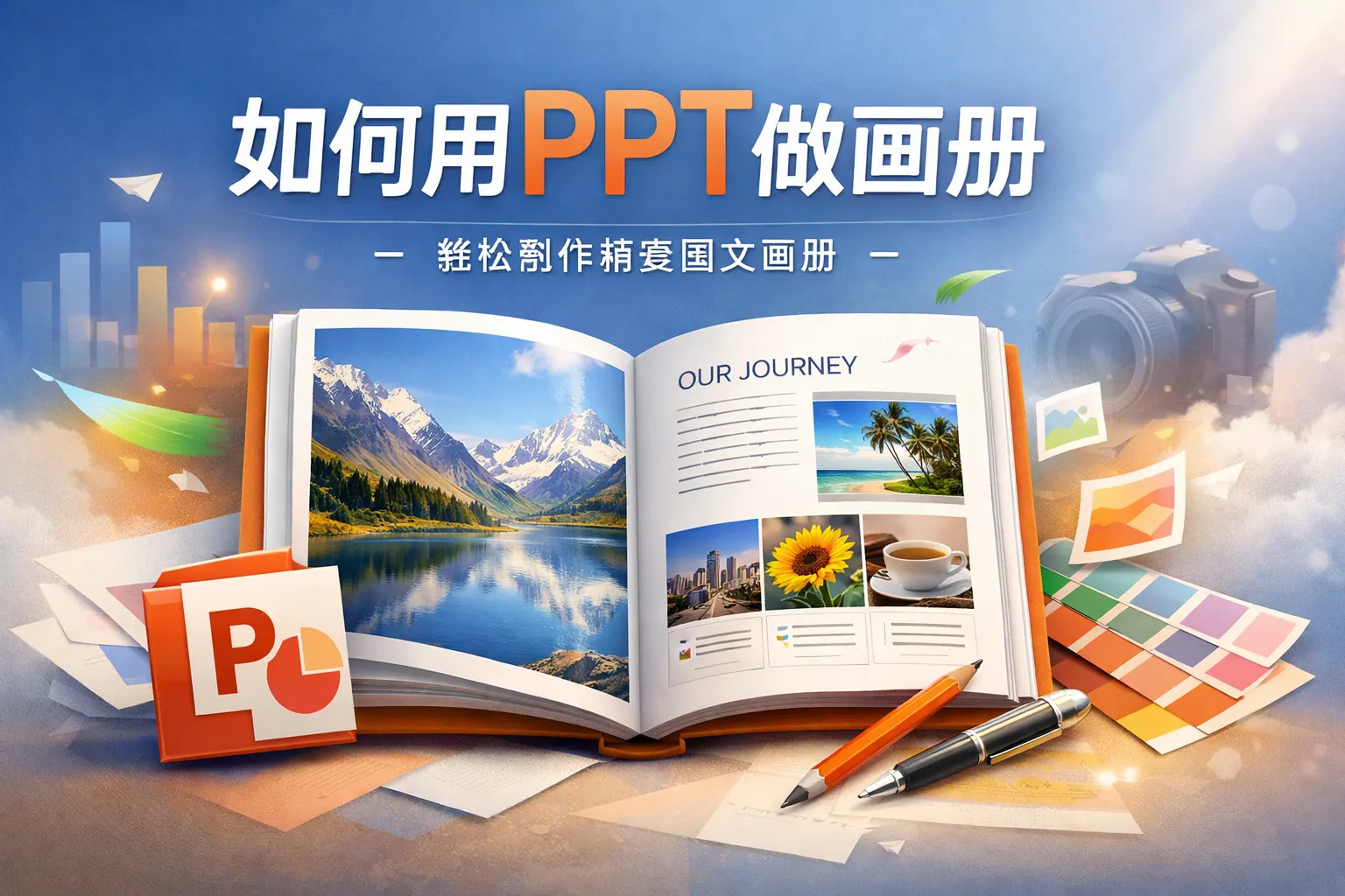 如何用ppt做画册