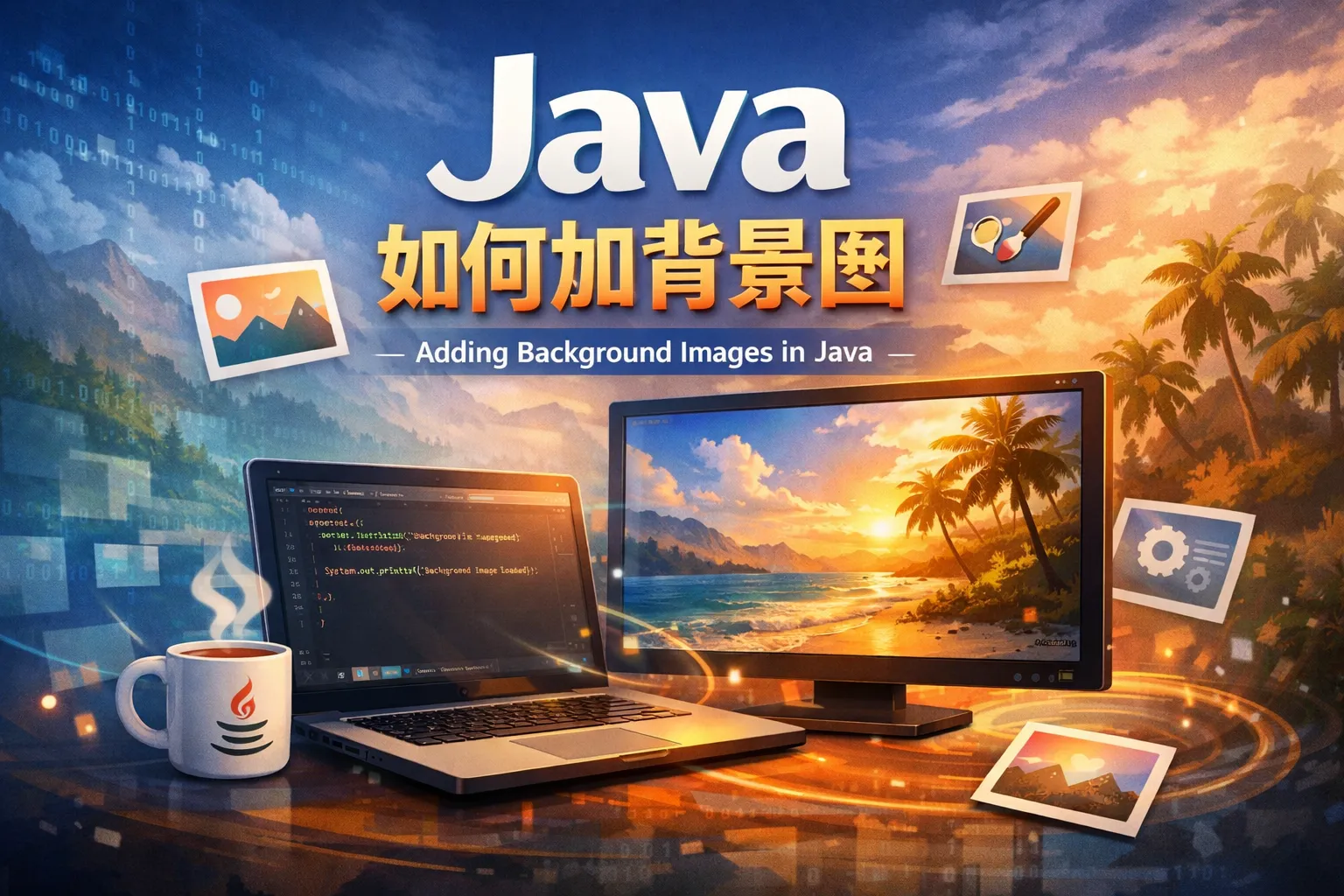 java如何加背景图