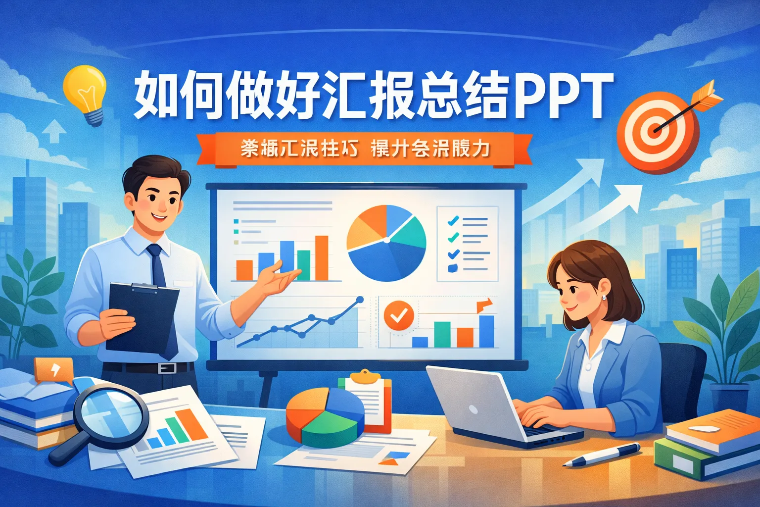 如何做好汇报总结ppt