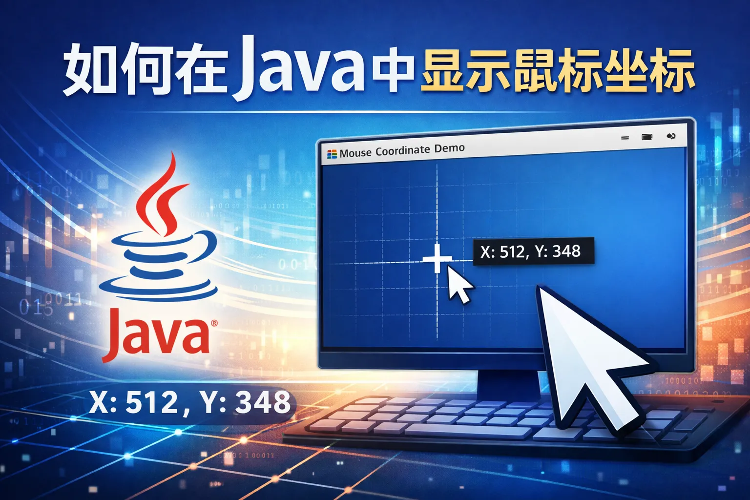 如何在java中显示鼠标坐标