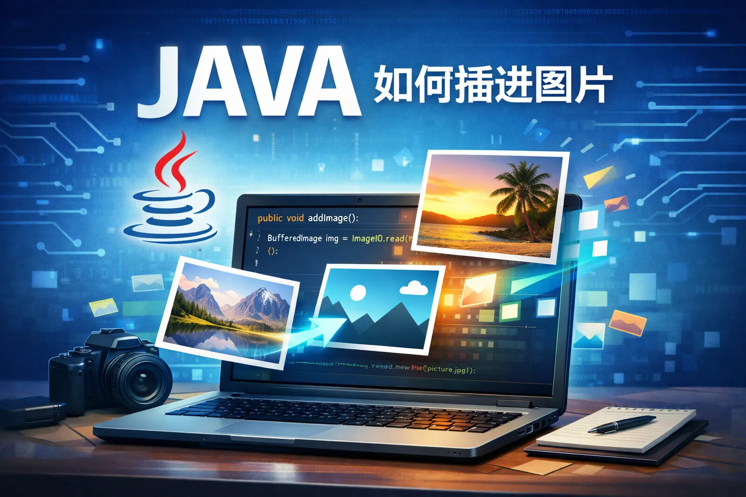 java如何插进图片