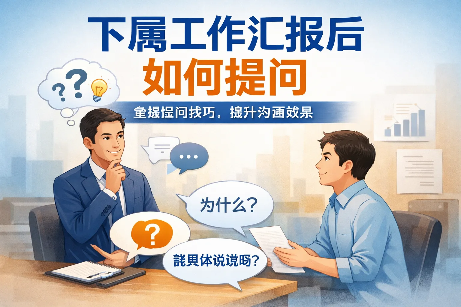 下属工作汇报后如何提问