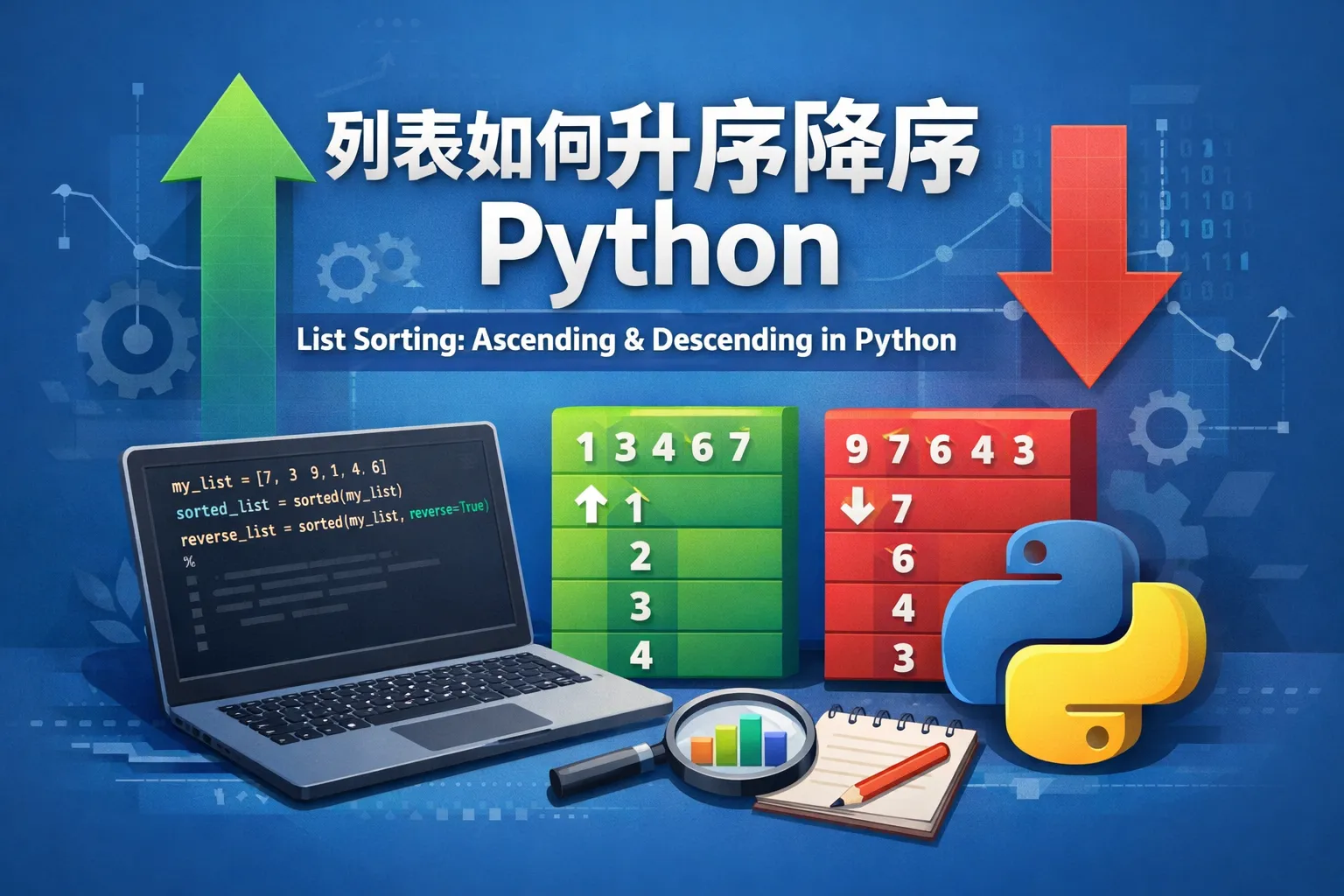 列表如何升序降序python
