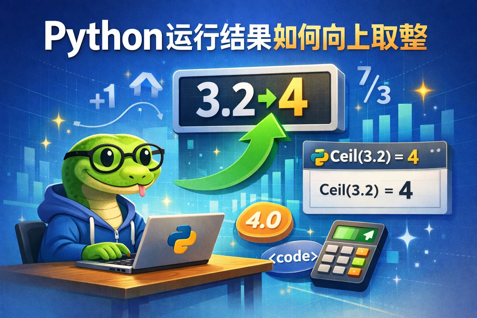 Python运行结果如何向上取整