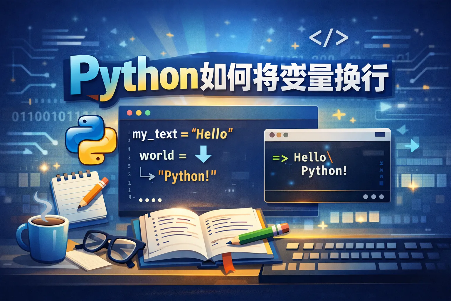 python如何将变量换行