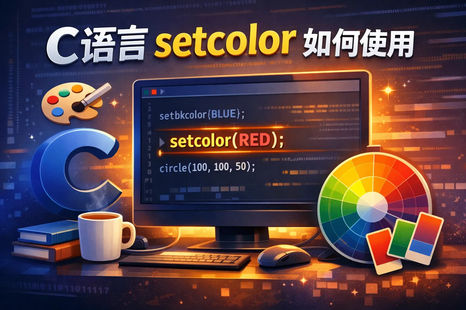 c语言setcolor如何使用