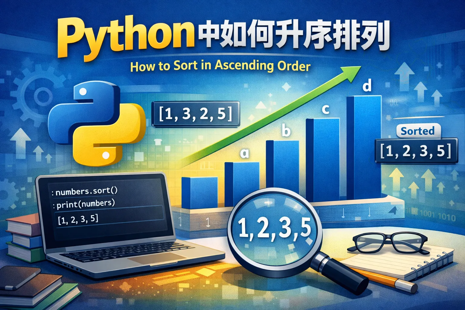 python中如何升序排列