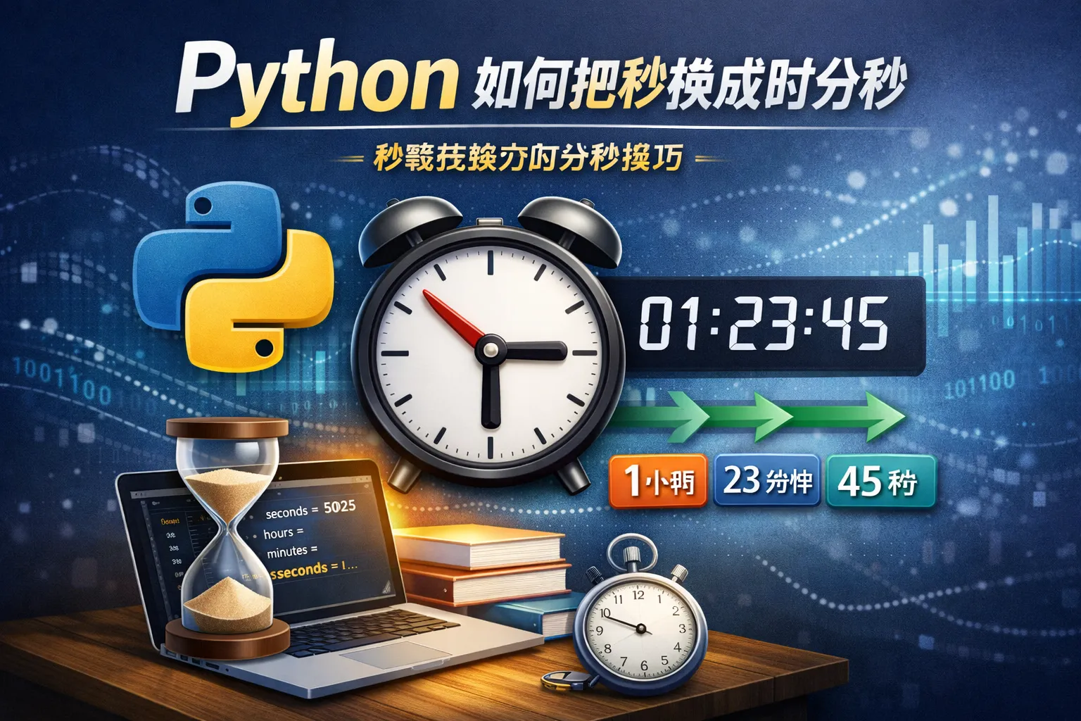 python如何把秒换成时分秒
