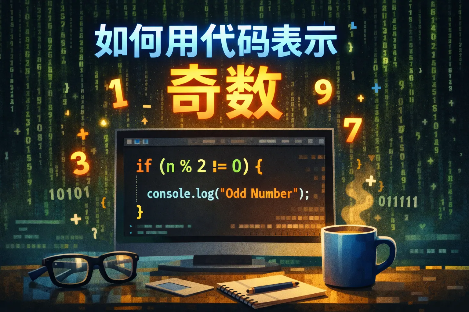 如何用代码表示奇数