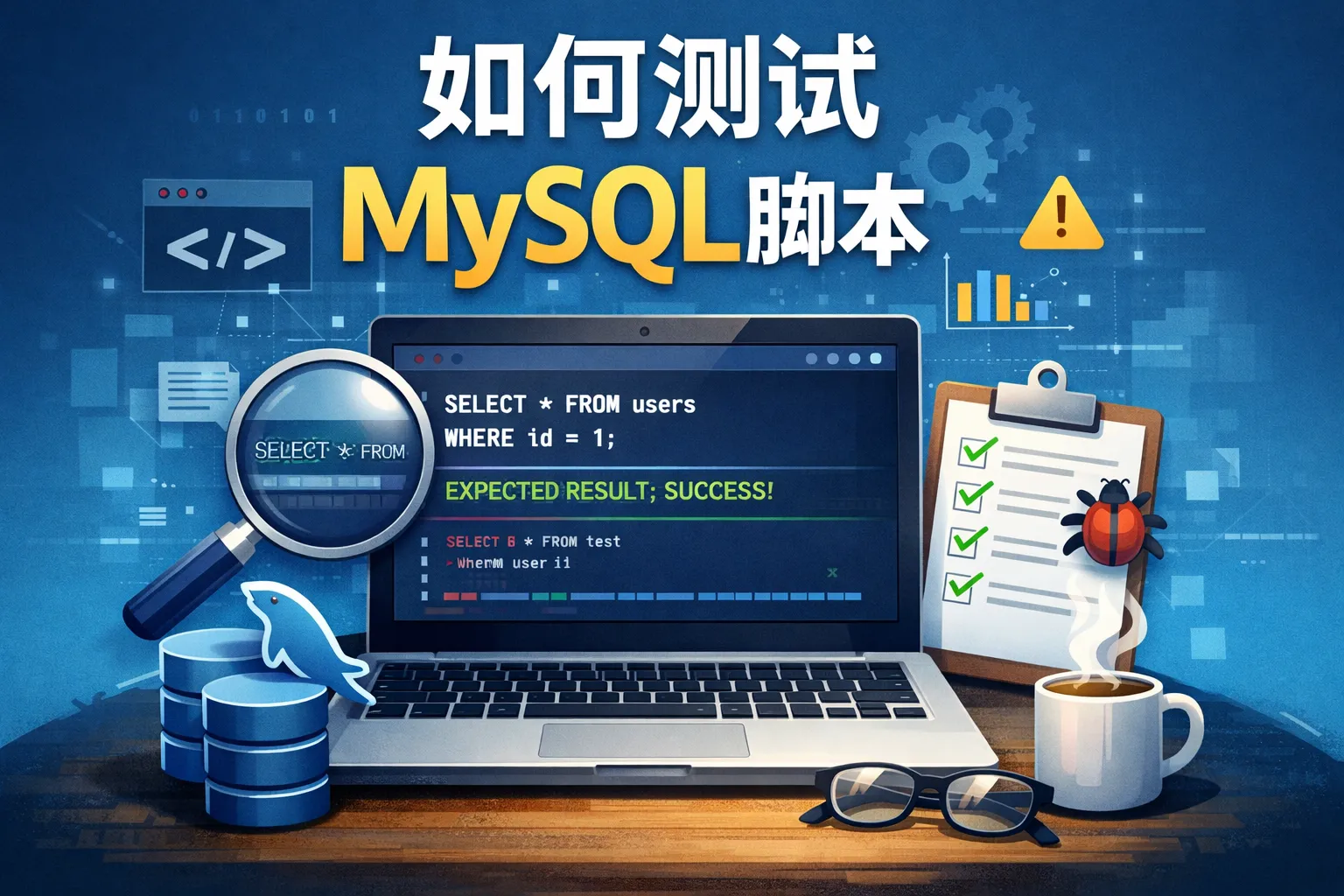 如何测试mysql脚本