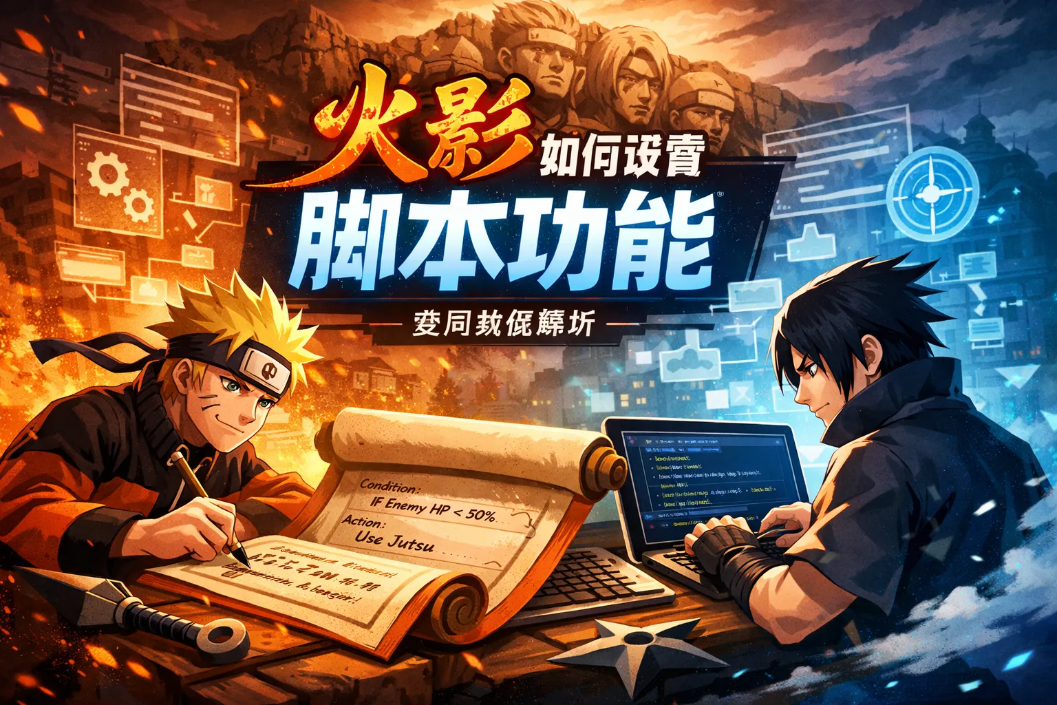 火影如何设置脚本功能