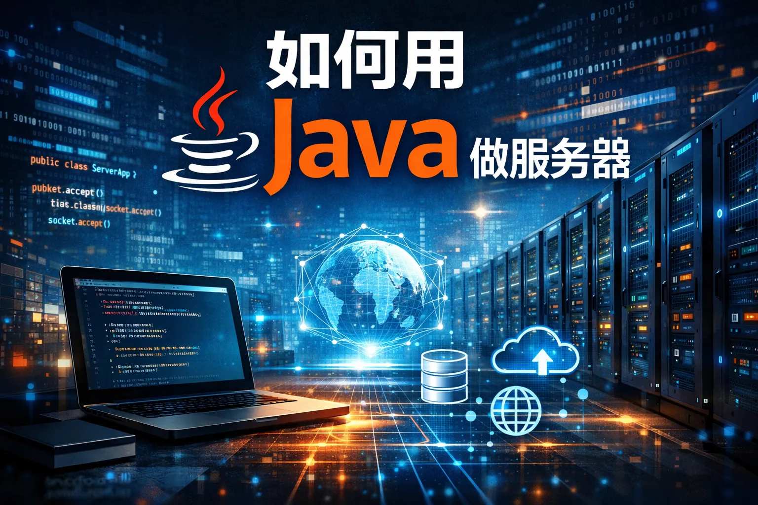 如何用java做服务器