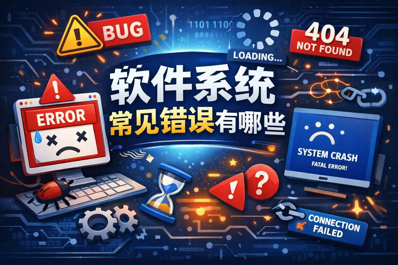 软件系统常见错误有哪些