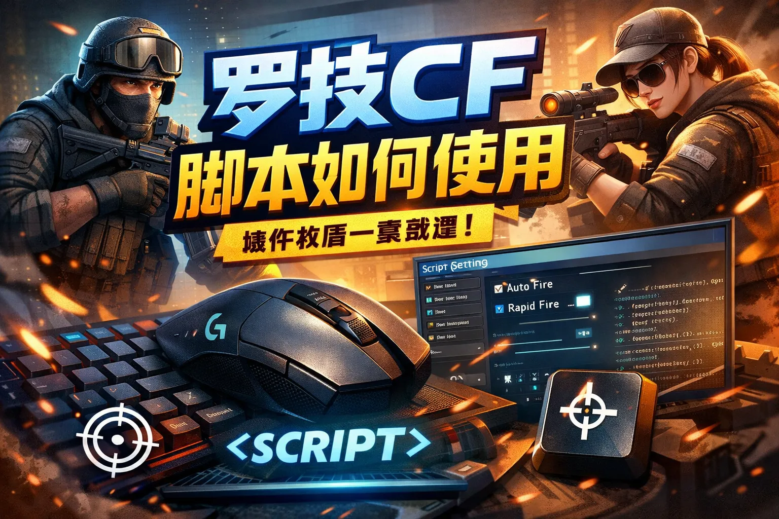 罗技cf脚本如何使用