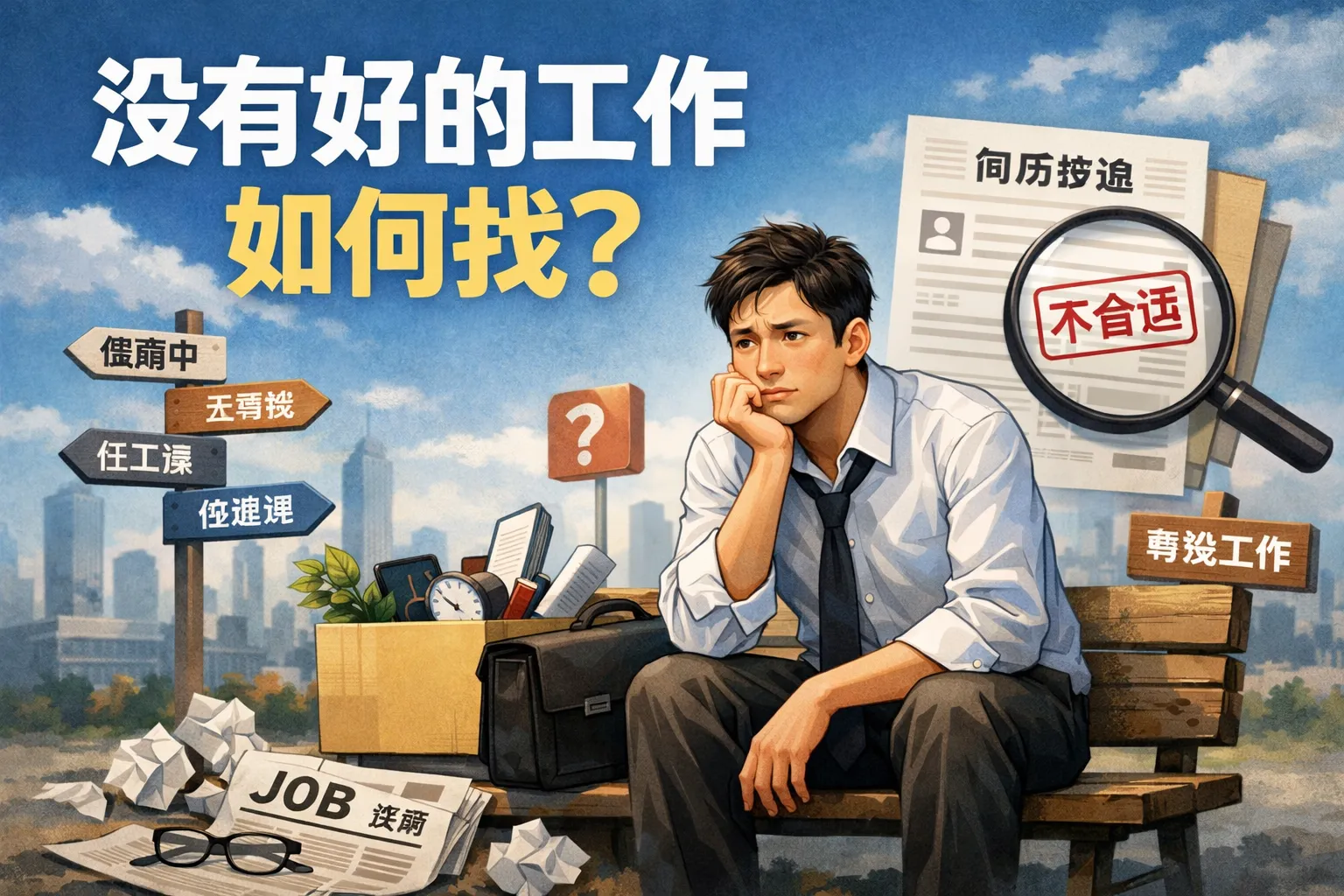 没有好的工作如何找