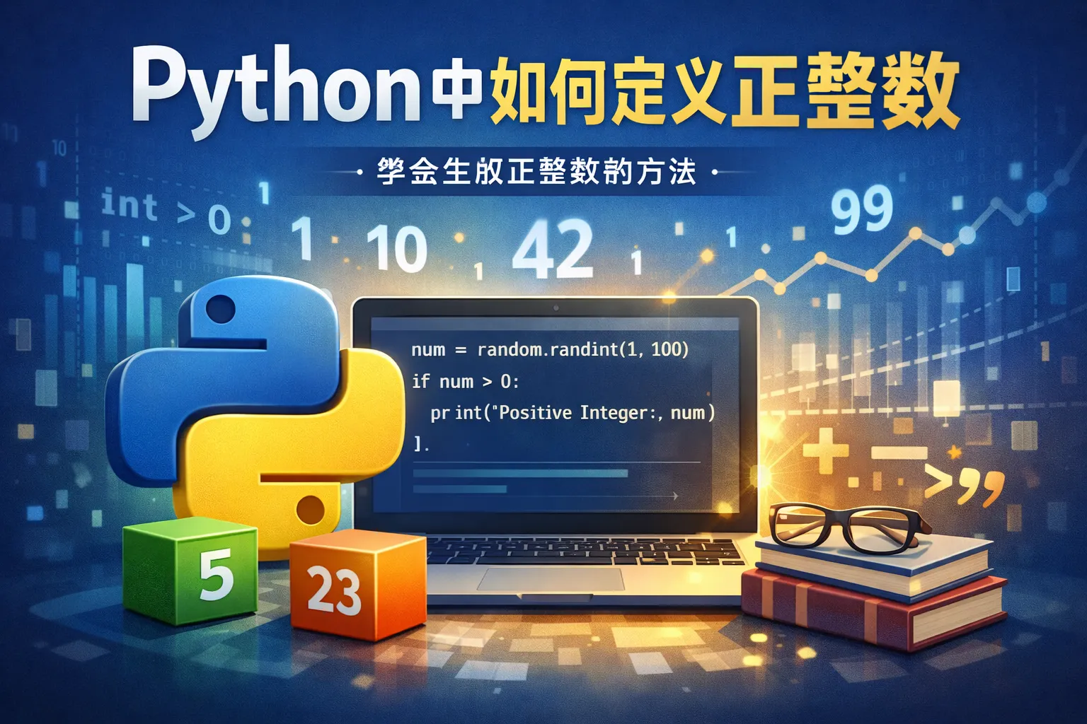 python中如何定义正整数