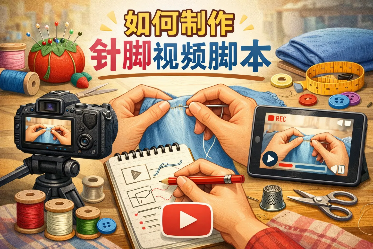 如何制作针脚视频脚本