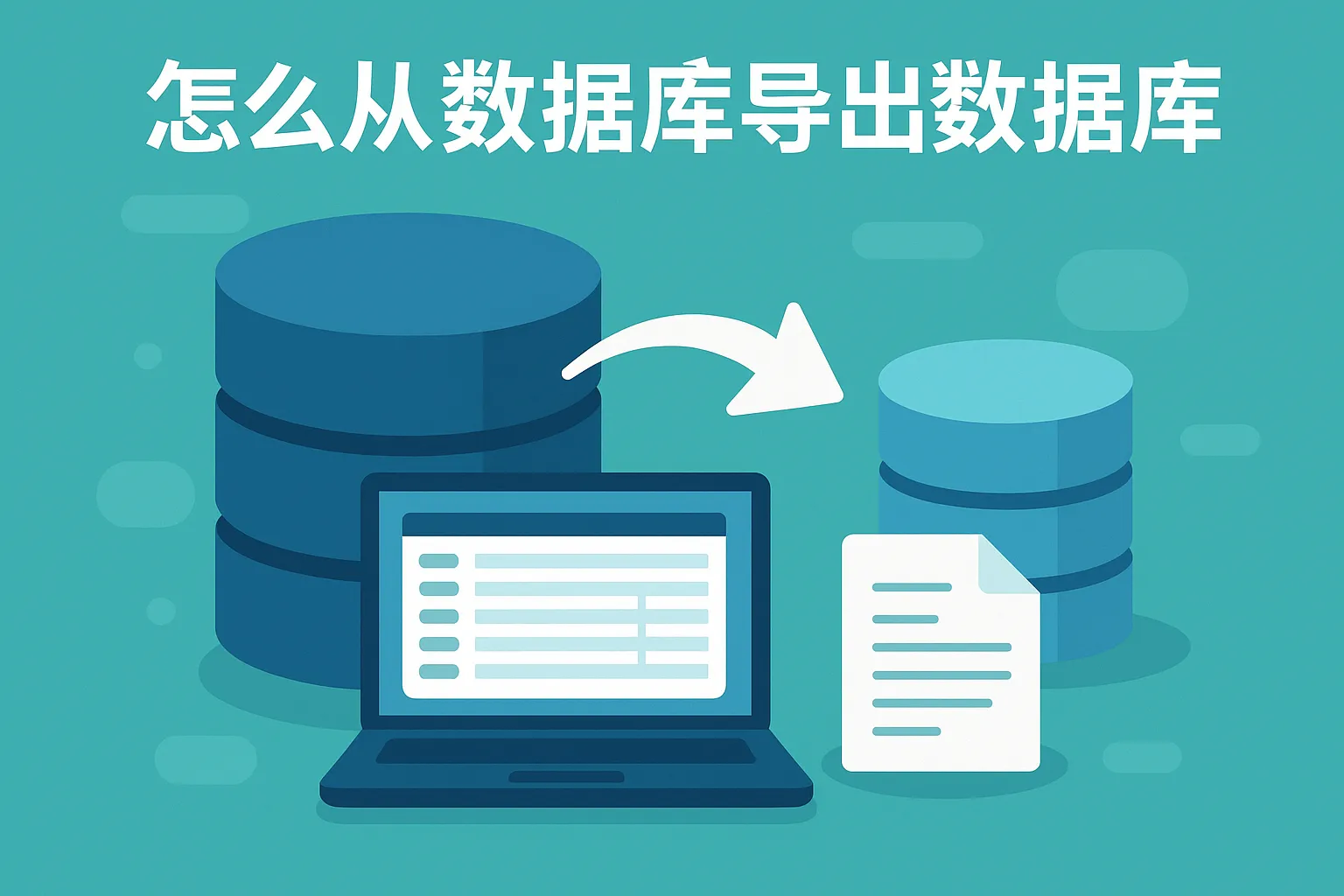 怎么从数据库导出数据库