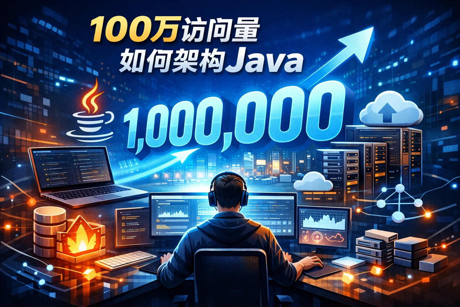 100万访问量如何架构java
