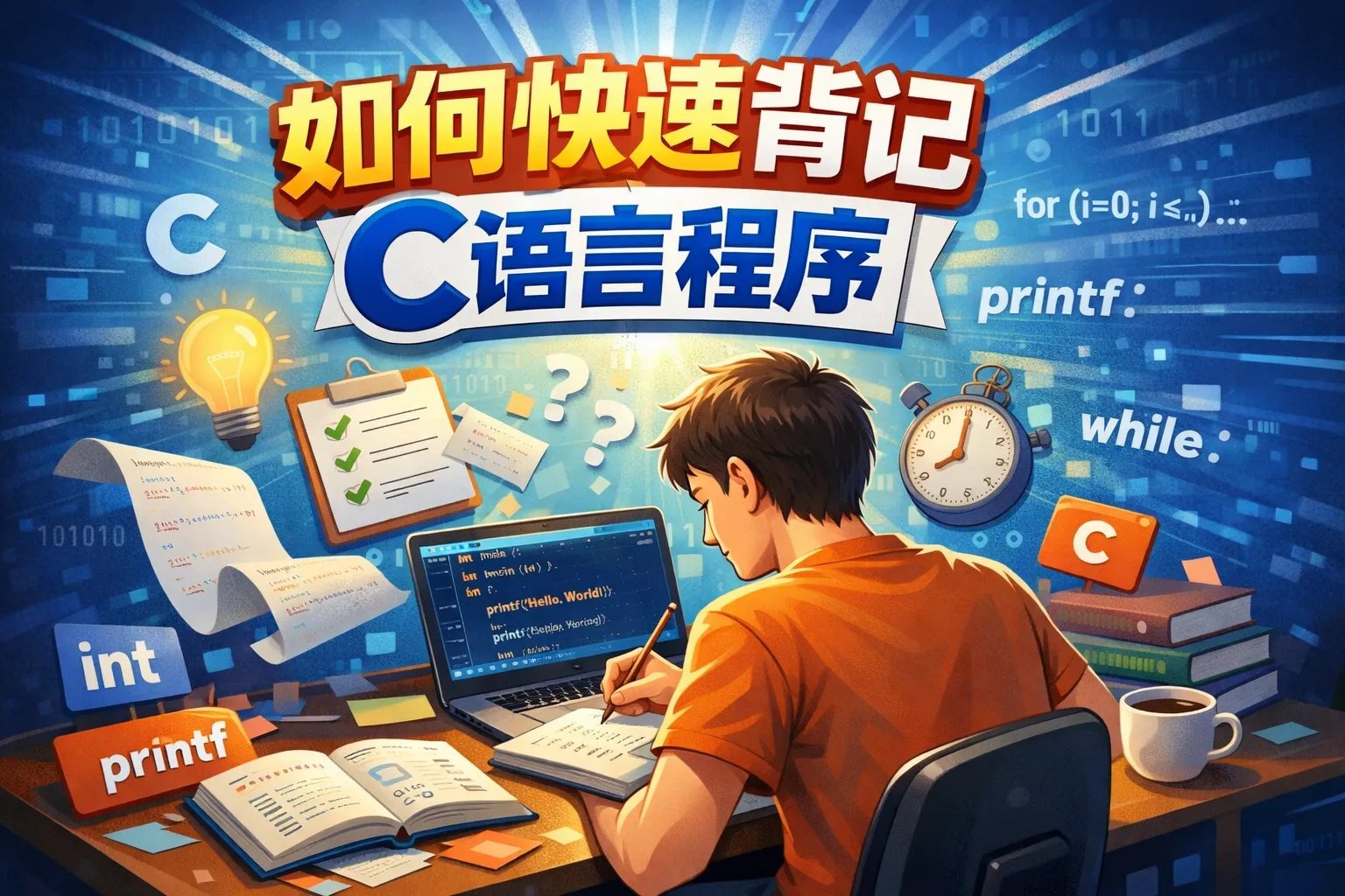 如何快速背记C语言程序