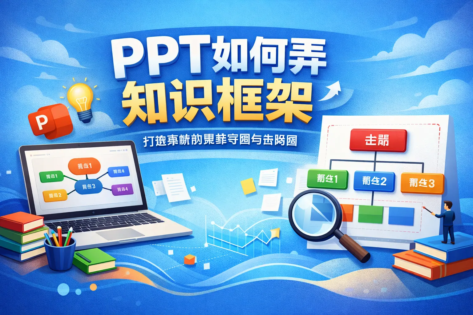 ppt如何弄知识框架