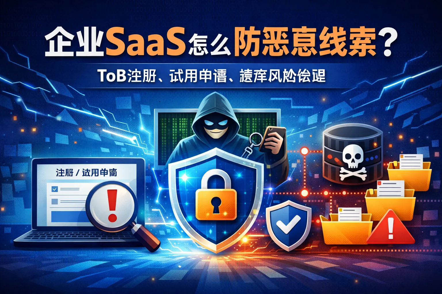 企业SaaS怎么防恶意线索?ToB注册、试用申请、撞库风险治理