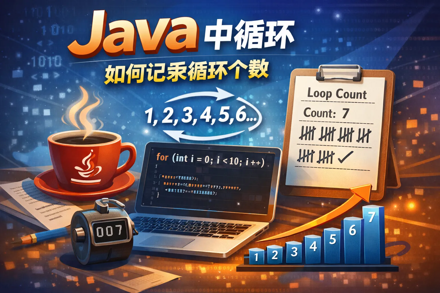 java中循环如何记录循环个数