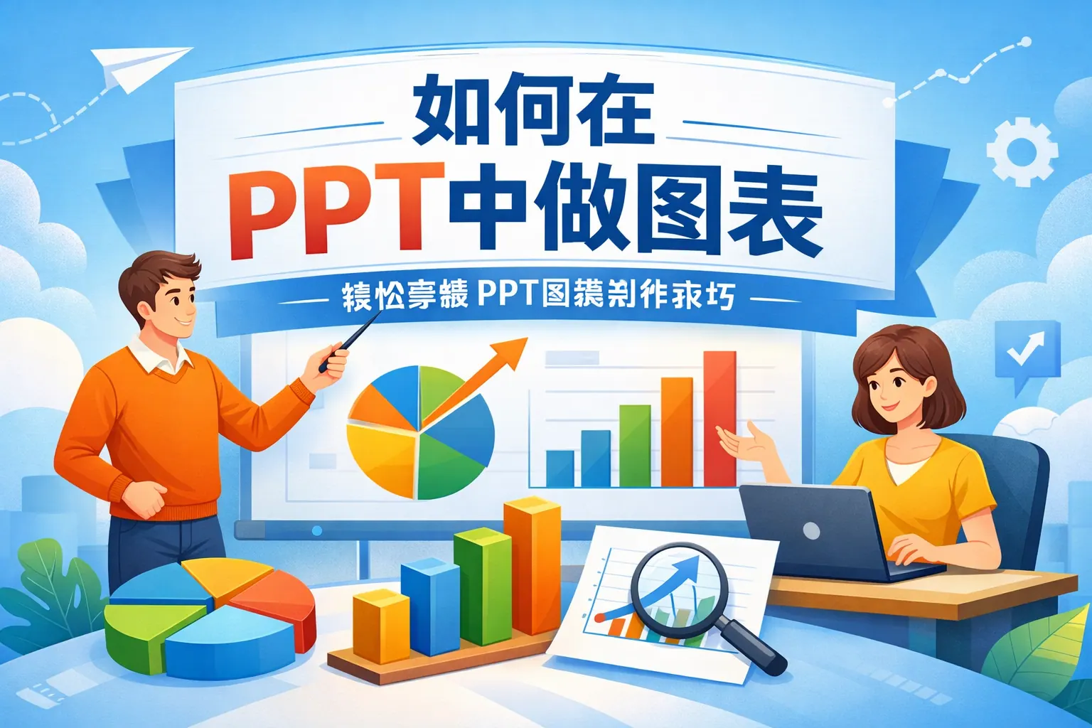 如何在ppt中做图表