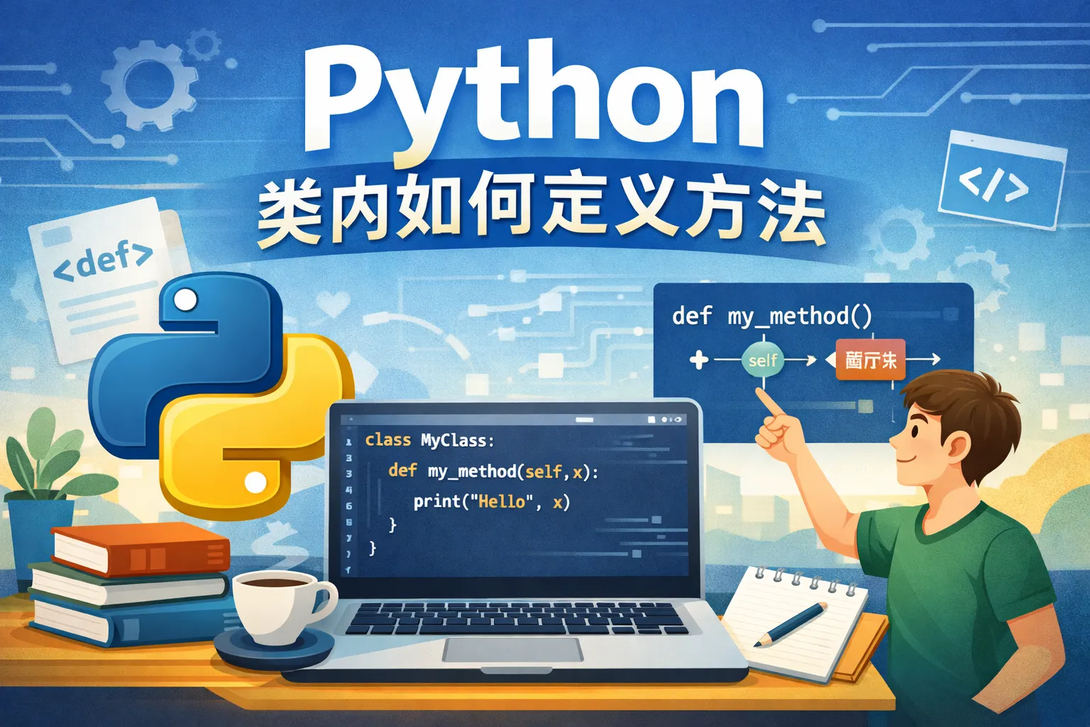 python类内如何定义方法