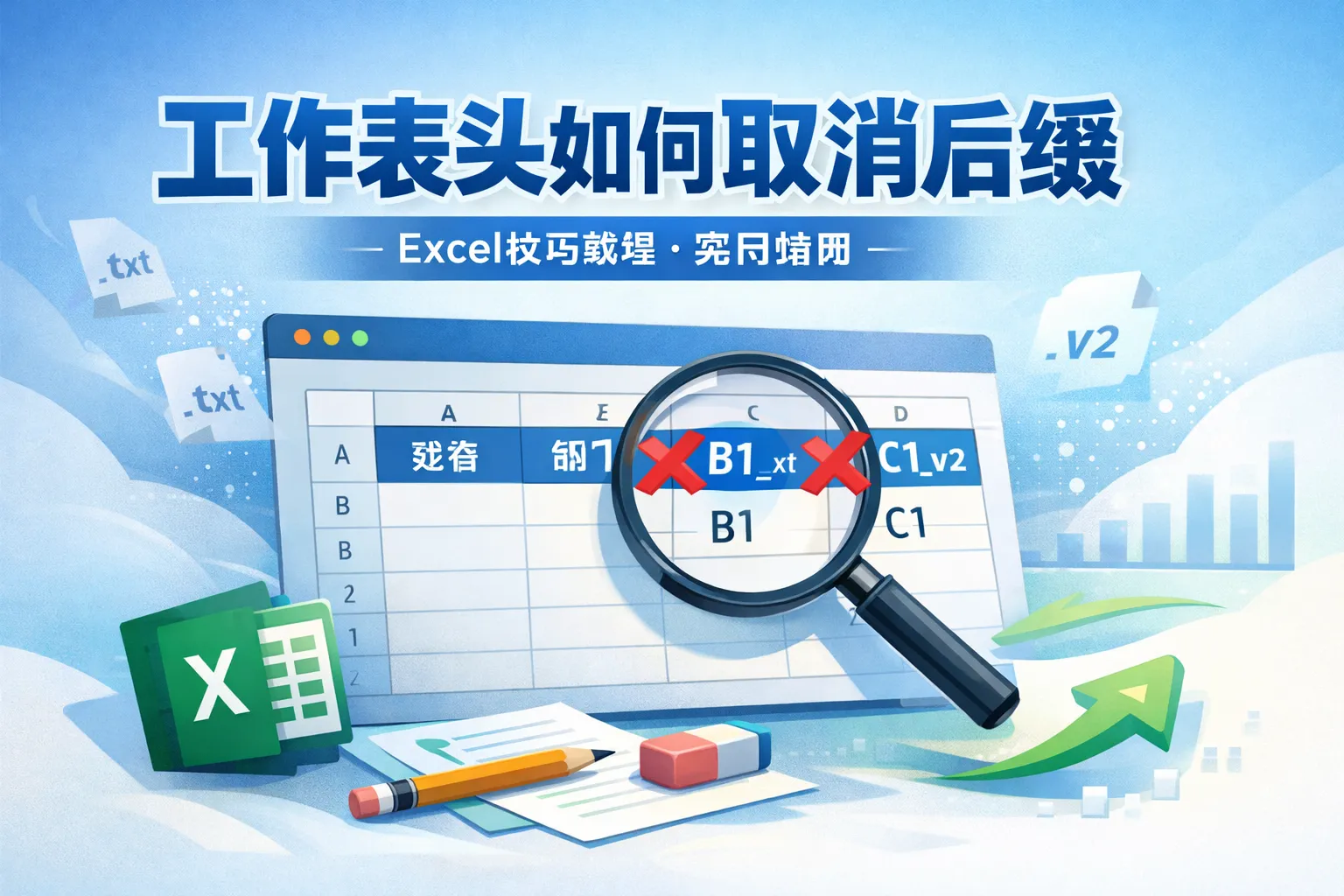 工作表头如何取消后缀