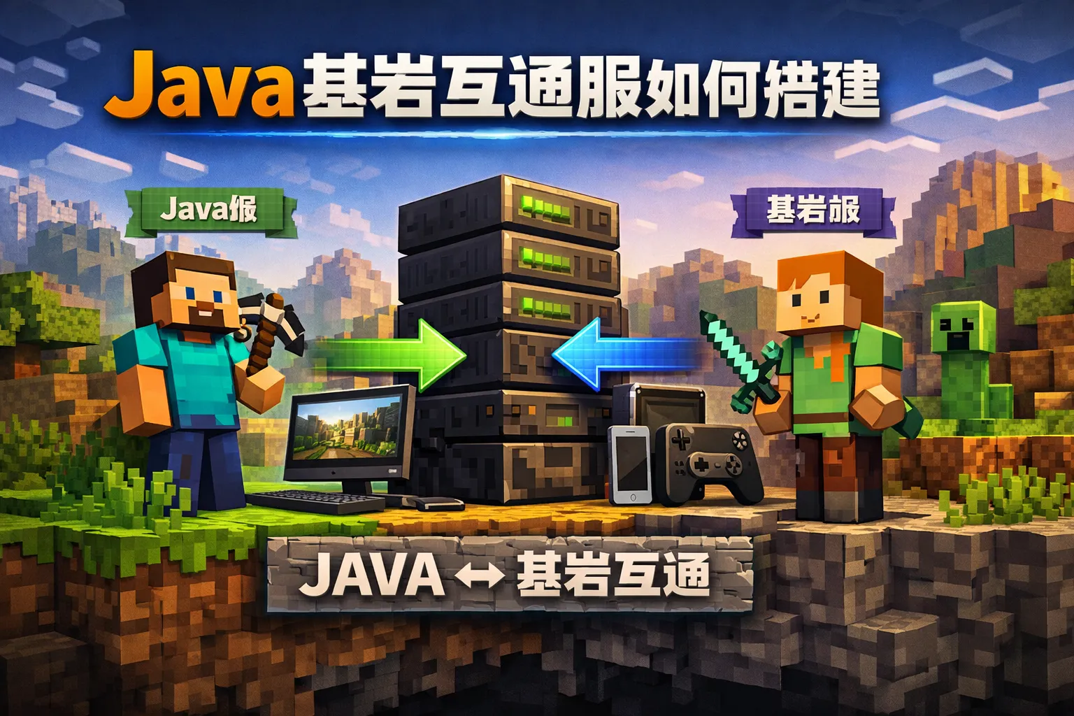 java基岩互通服如何搭建