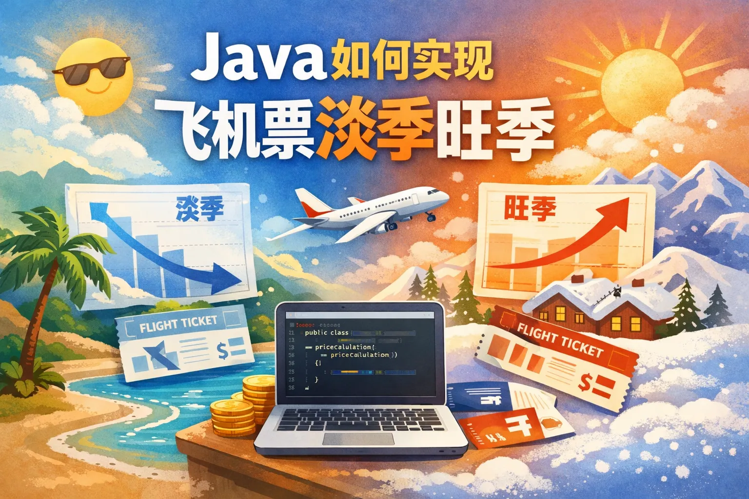 java如何实现飞机票淡季旺季