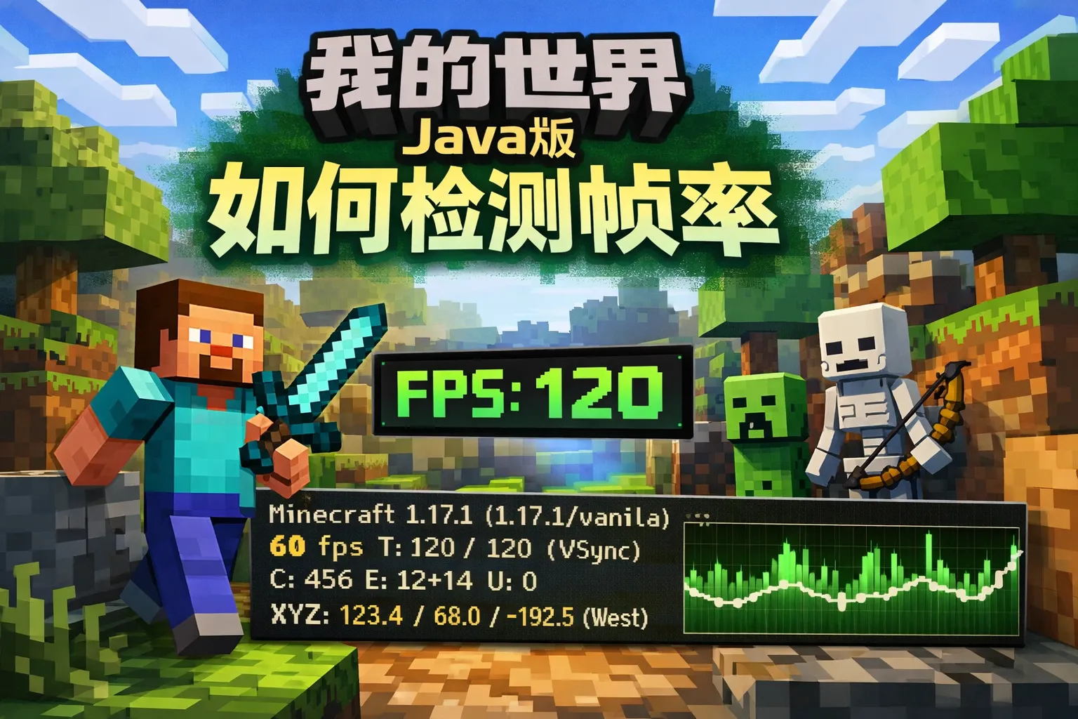 我的世界java版如何检测帧率