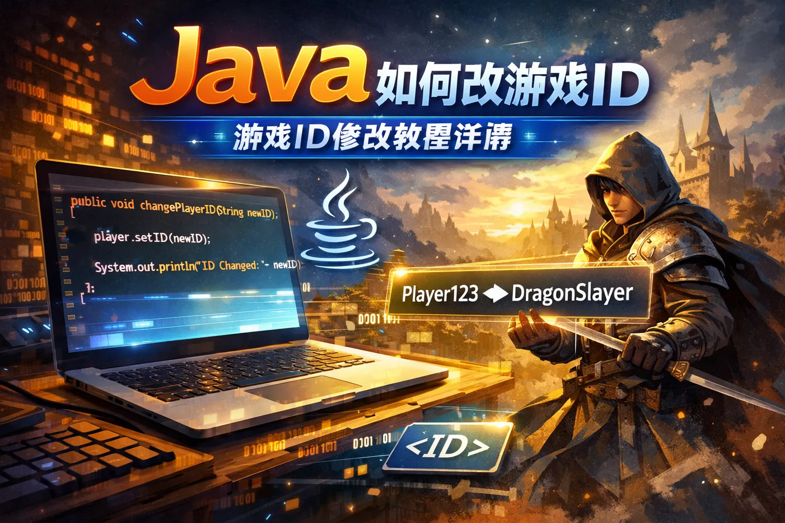 java如何改游戏id
